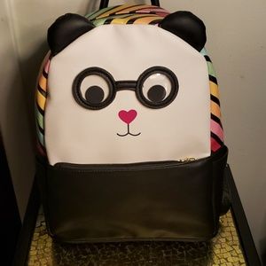 Betsey Johnson Googly Eyed Panda Backpack